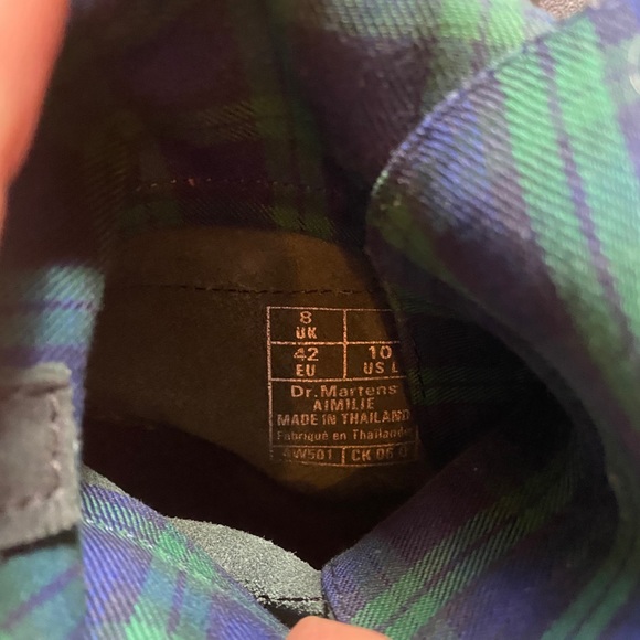 Doc Marten Truimph 1914 fold over plaid boot 10 - Picture 10 of 10